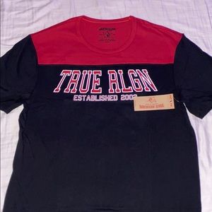True Religion red & navy t-shirt size: xl